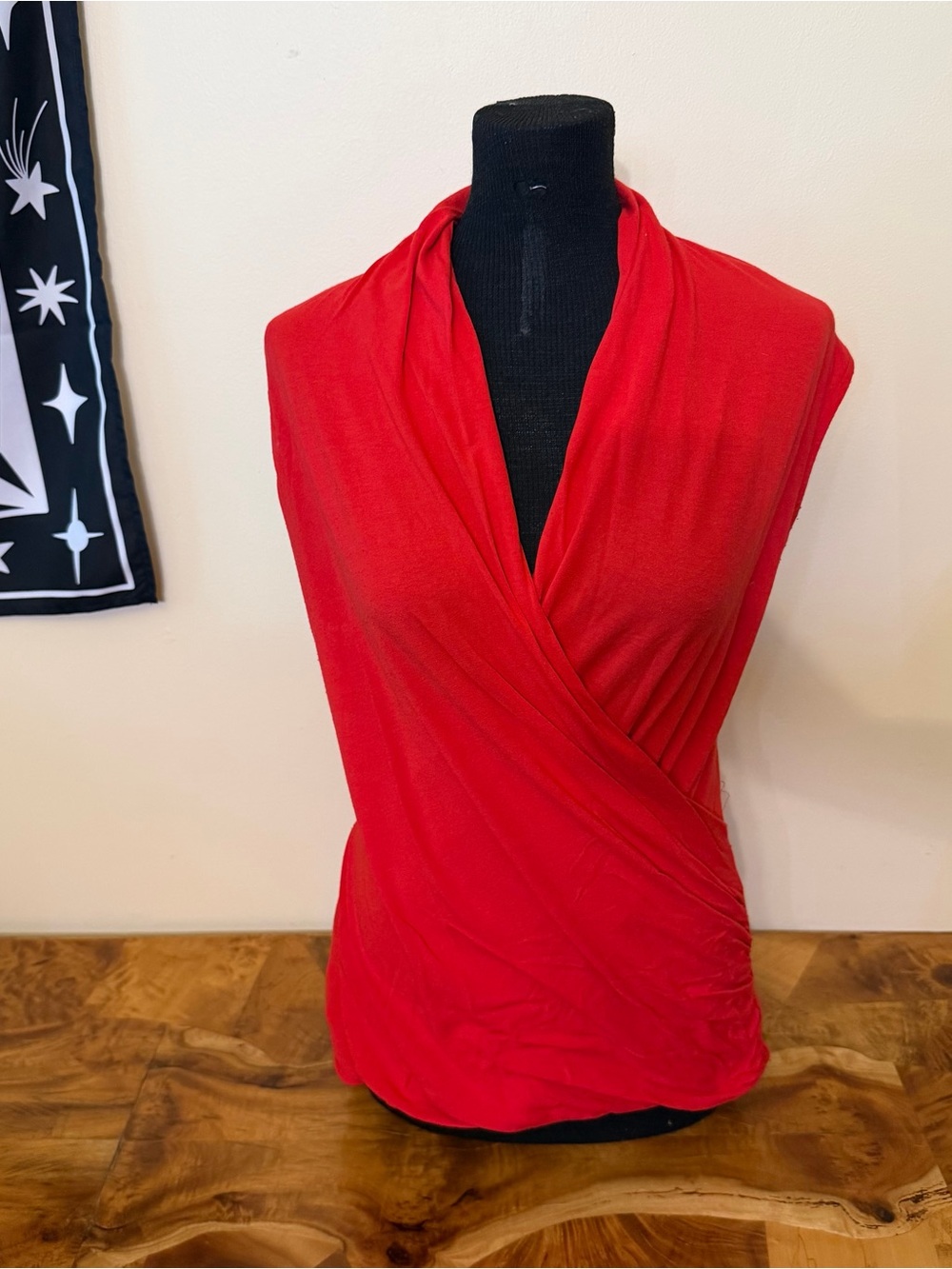 Deep V Neck Wrap Top Small Vince Camuto Fall Halloween Party Festive